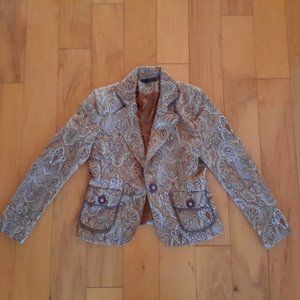 Designer Jacket-Paisley Sz 8